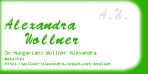alexandra wollner business card